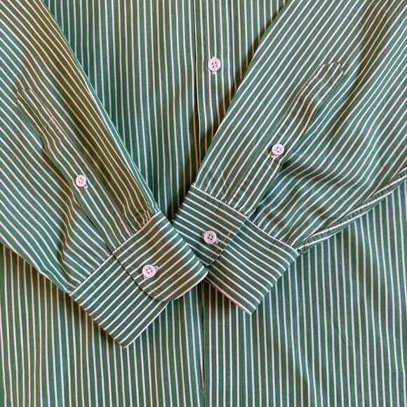 Ralph Lauren Purple Label Mens Stripe Long Sleeve Dress Shirt EUC Size XL Preppy - Picture 11 of 13
